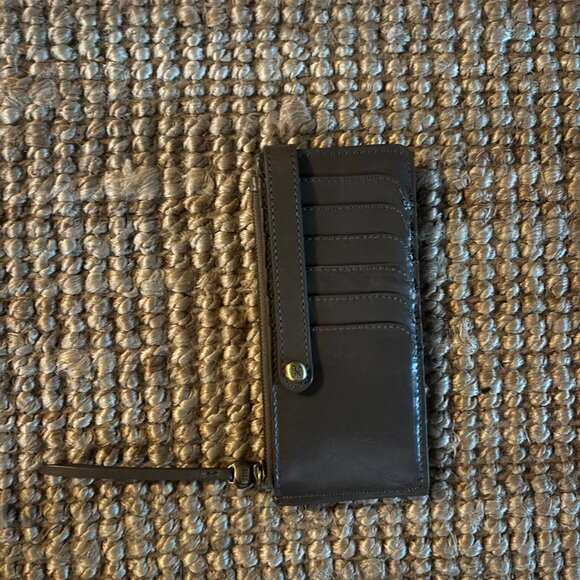HOBO Large Grey Leather Card Holder - Picture 6 of 6